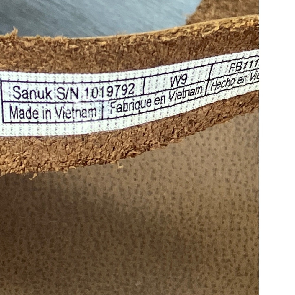 Sanuk Yoga Sling Ella Brown Strappy Toe Loop Flat Sandals Womens 9 1019792 - Picture 6 of 6